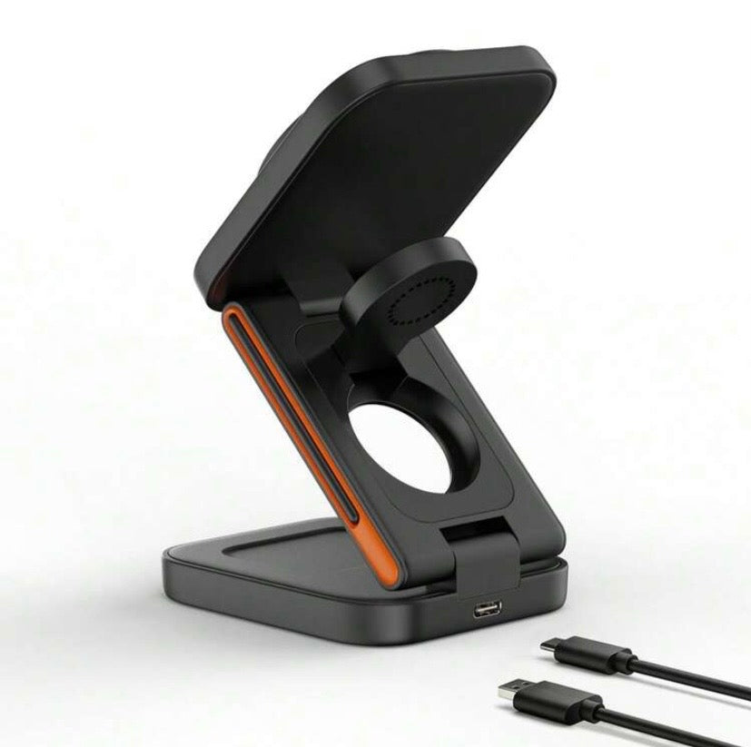 Assiora MagDock – 3-in-1 Magnetic👉Wireless Charger